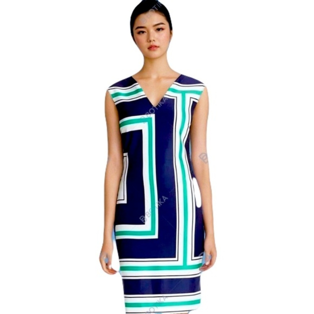 Kut From The Kloth Striped Scuba Sheath Dress